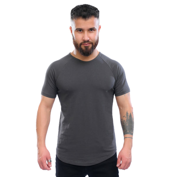 Combed Stretch Short Sleeve - Space Grey