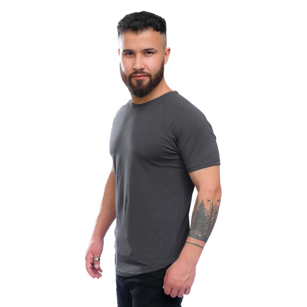 Combed Stretch Short Sleeve - Space Grey