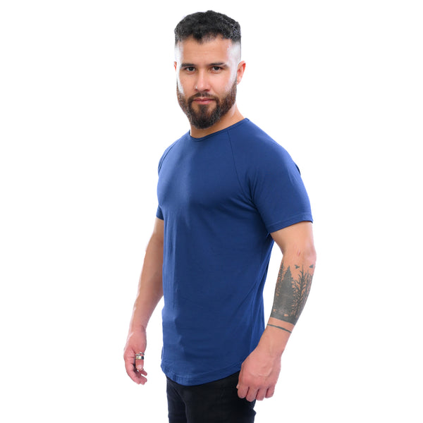 Combed Stretch Short Sleeve - Navy