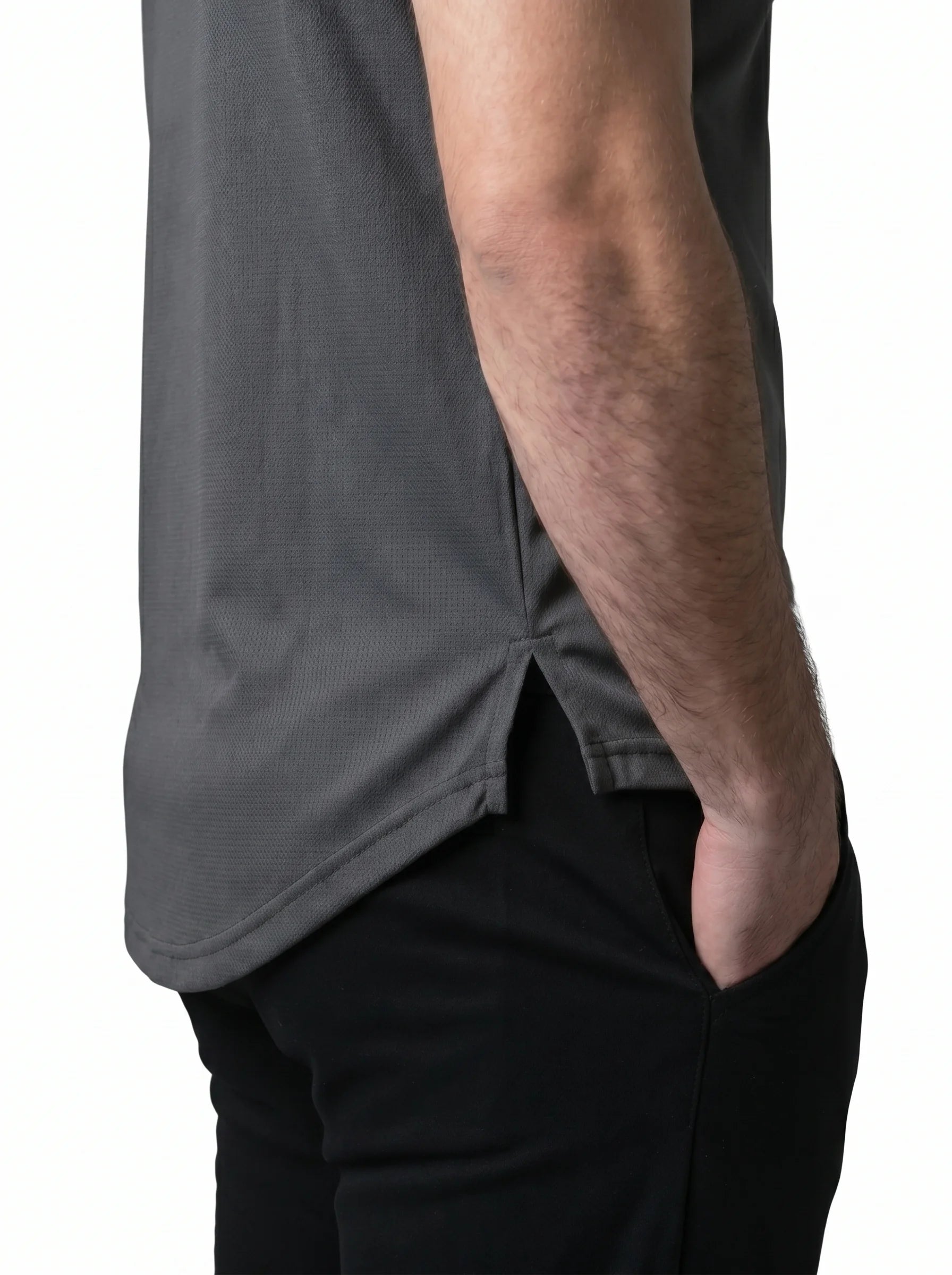 Mesh Lite 2.0 Mock Neck Training Short Sleeve - Grey