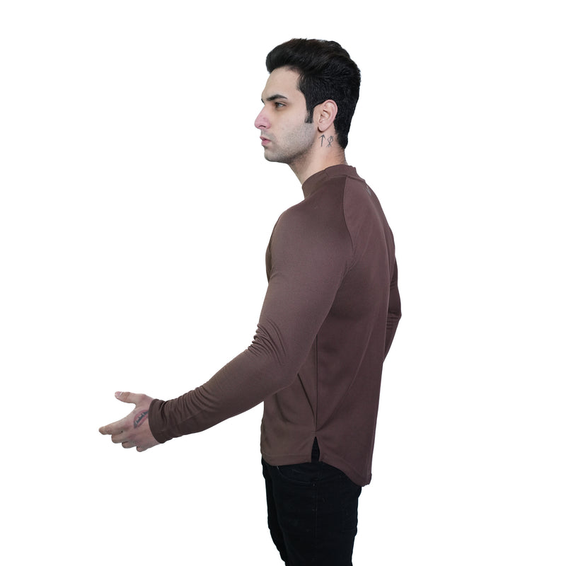 Mesh Lite 2.0 Mock Neck Training Long Sleeve - Taupe