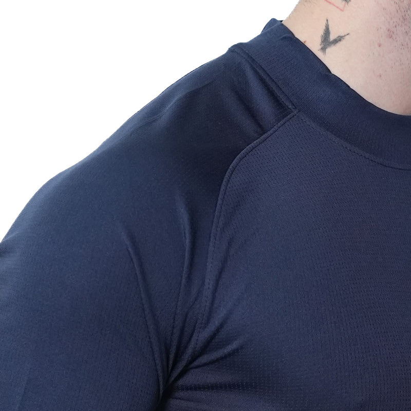 Mesh Lite 2.0 Mock Neck Training Long Sleeve - Navy