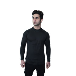 Mesh Lite 2.0 Mock Neck Training Long Sleeve - Black