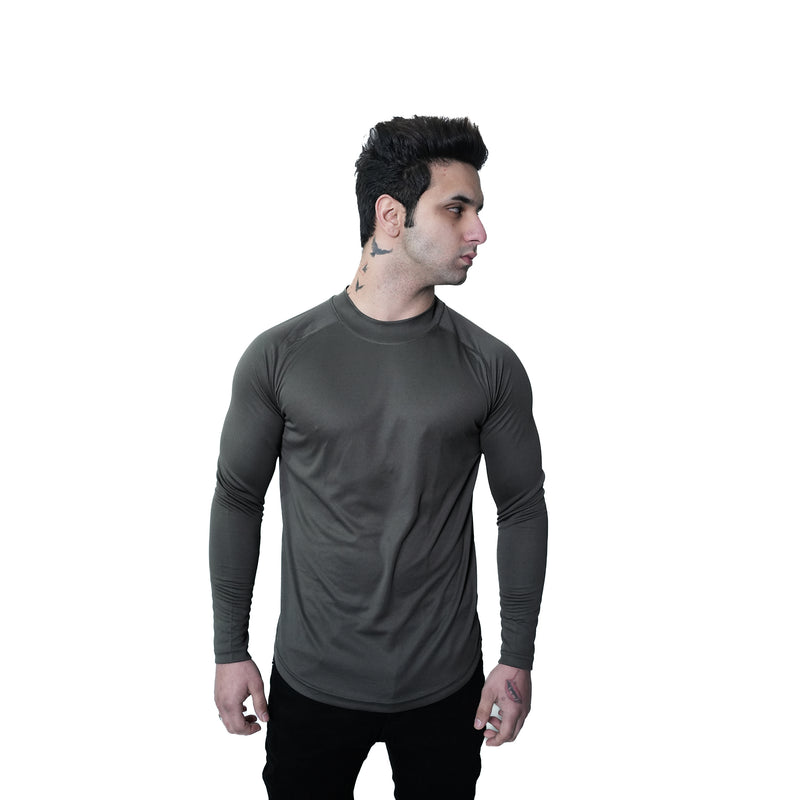 Mesh Lite 2.0 Mock Neck Training Long Sleeve - Grey