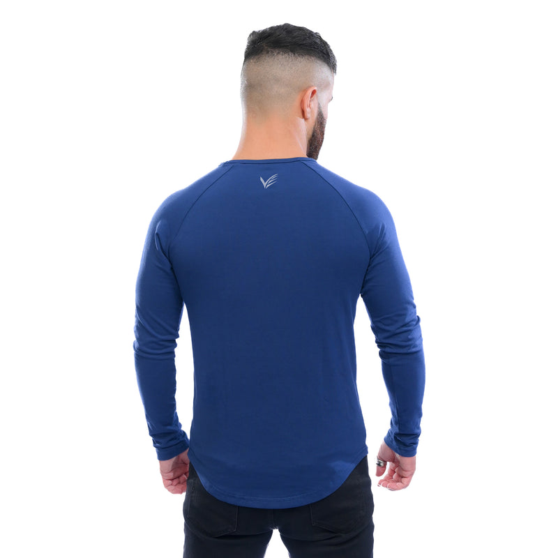 Combed Stretch Long Sleeve - Navy