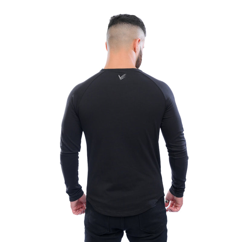 Combed Stretch Long Sleeve - Black