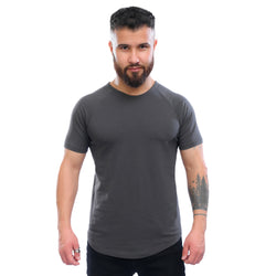 Combed Stretch Short Sleeve - Space Grey