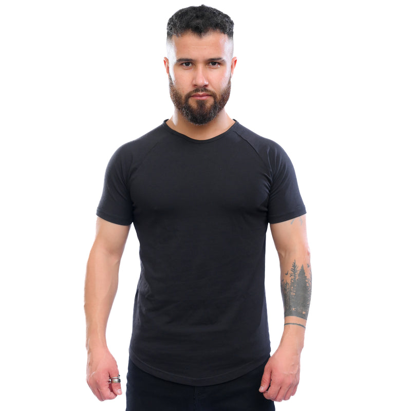 Combed Stretch Short Sleeve - Black