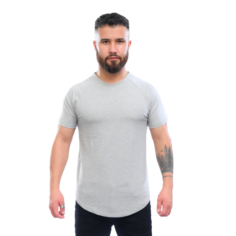 Combed Stretch Short Sleeve - Heather Grey