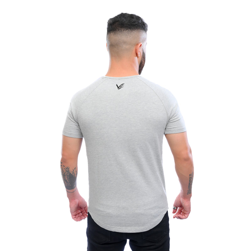 Combed Stretch Short Sleeve - Heather Grey