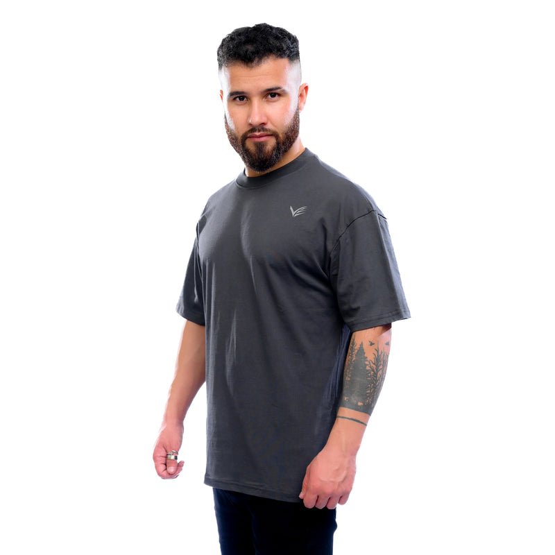 Combed Oversized Tee - Space Grey