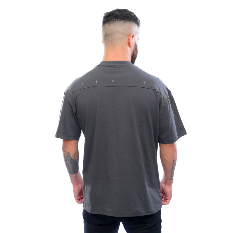 Combed Oversized Tee - Space Grey