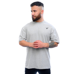 Combed Oversized Tee - Heather Grey