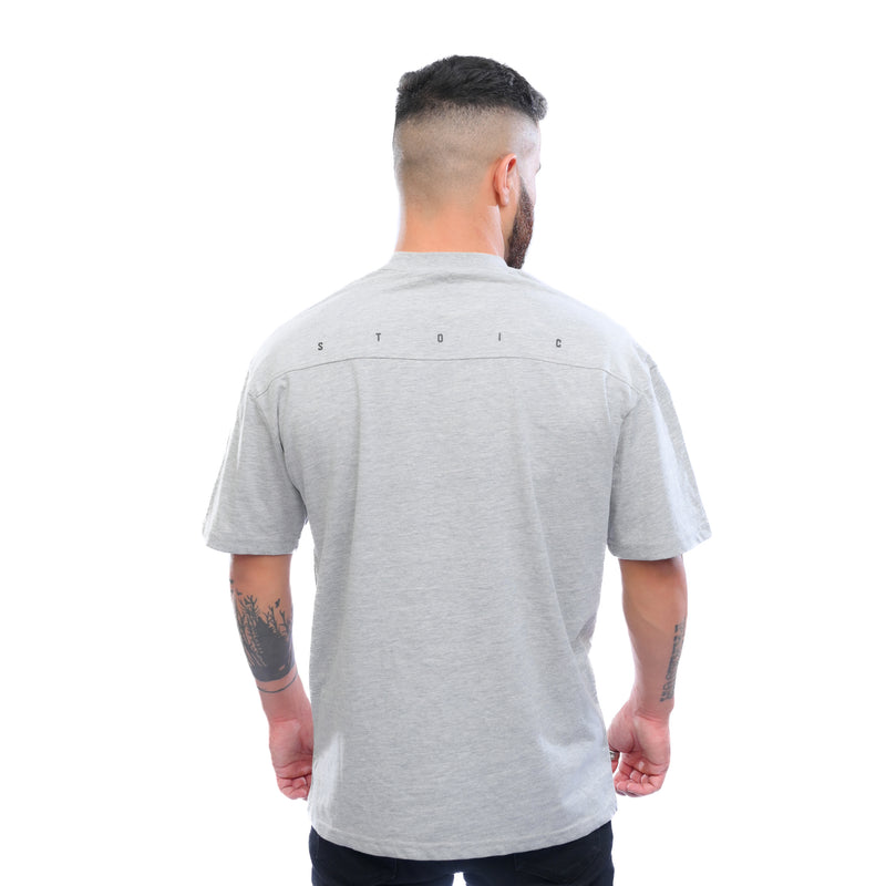 Combed Oversized Tee - Heather Grey