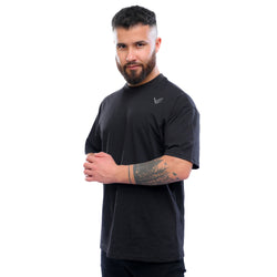 Combed Oversized Tee - Black