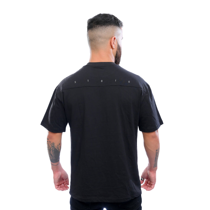 Combed Oversized Tee - Black