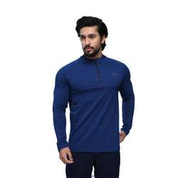 French Terry Quarter Zip- Navy