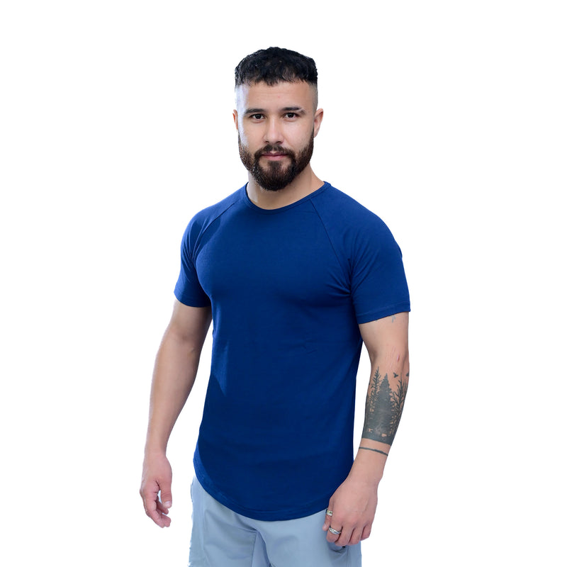 Combed Stretch Short Sleeve - Navy