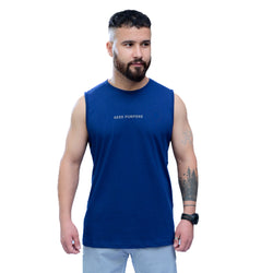 Combed Relaxed Cutoff - Navy