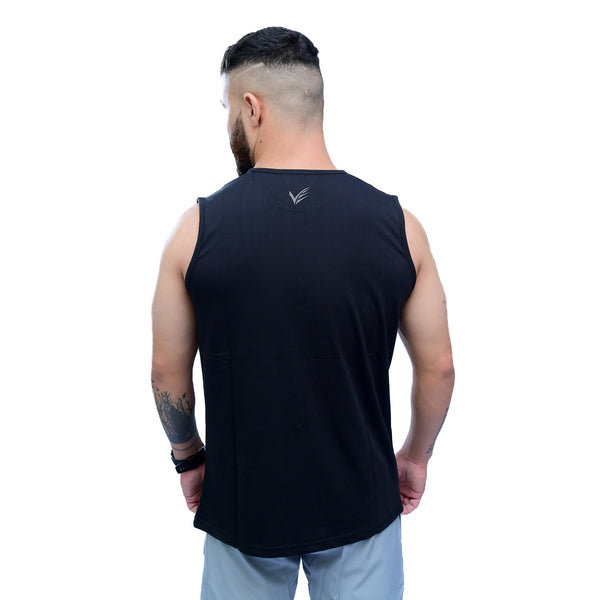 Combed Relaxed Cutoff - Black