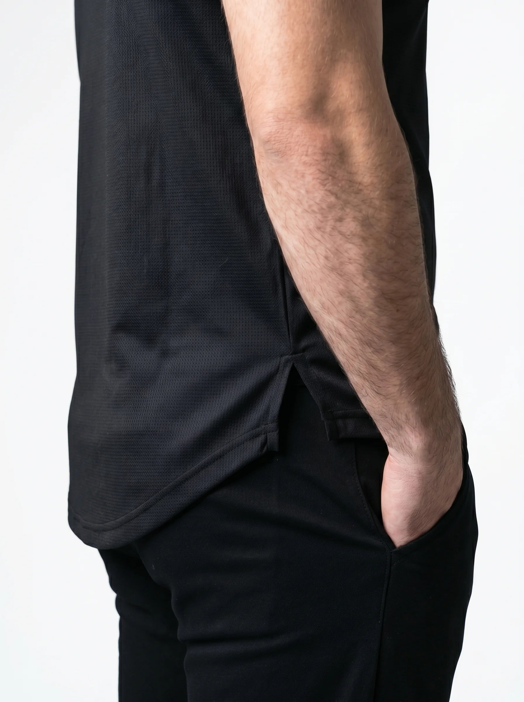 Mesh Lite 2.0 Mock Neck Training Long Sleeve - Black