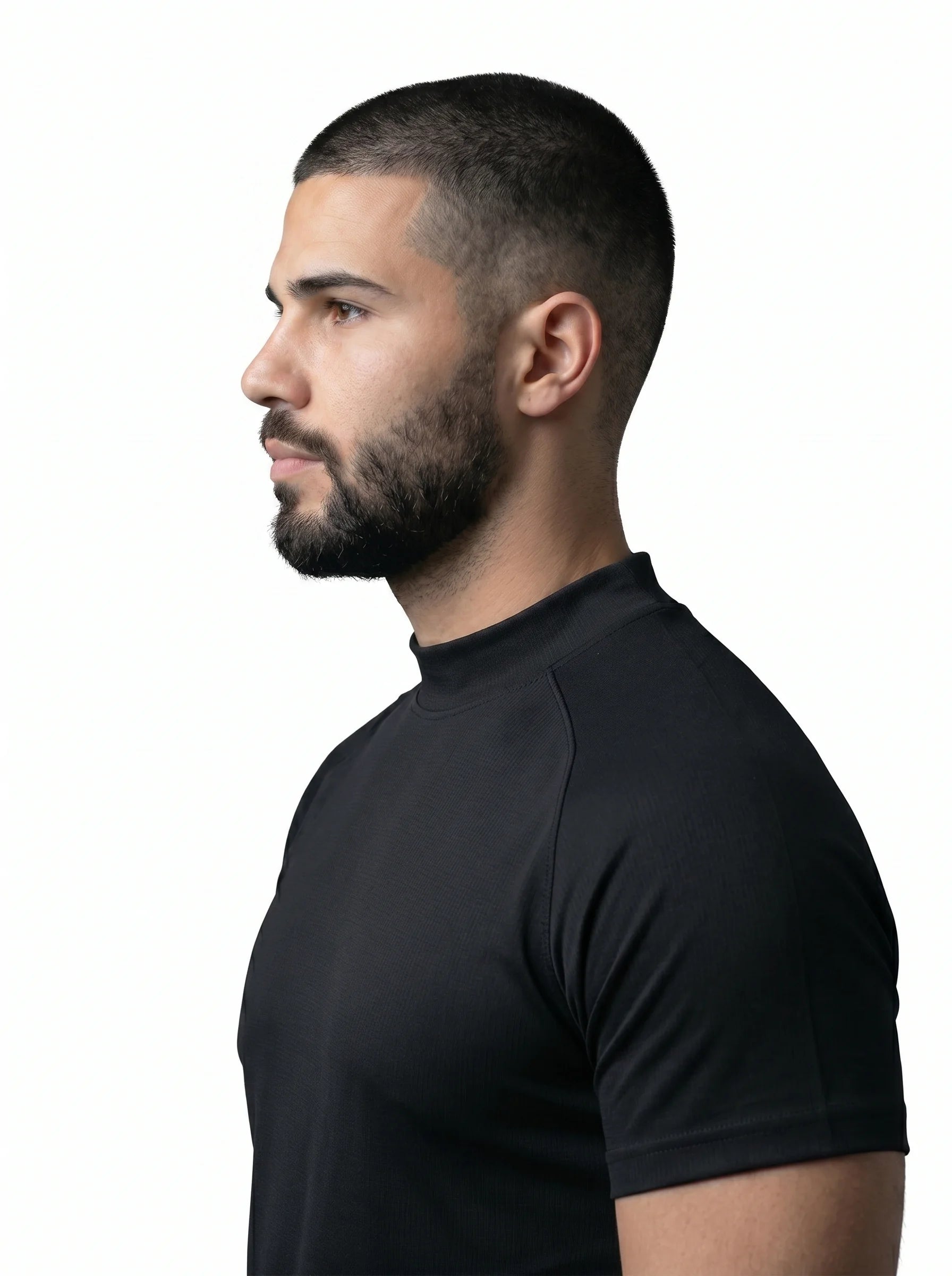 Mesh Lite 2.0 Mock Neck Training Short Sleeve - Black