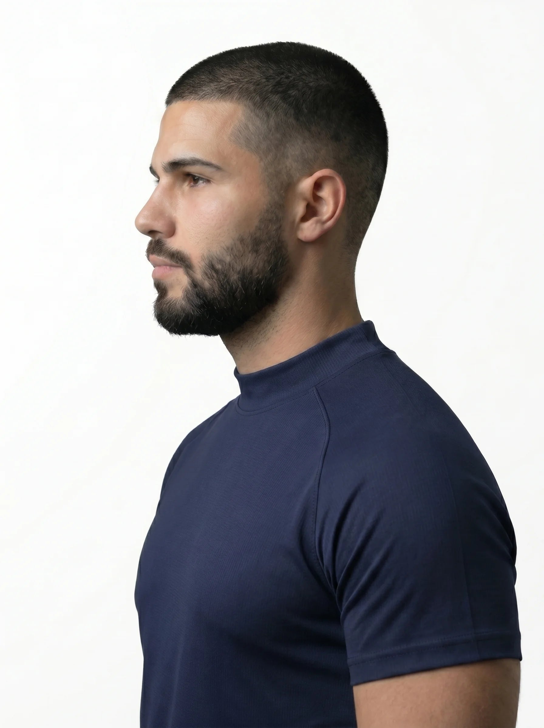 Mesh Lite 2.0 Mock Neck Training Short Sleeve - Navy