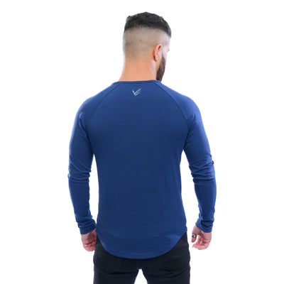 Combed Stretch Long Sleeve - Navy