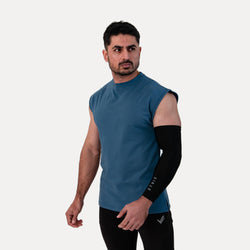 Dropshoulder Combed Cutoff - Blue