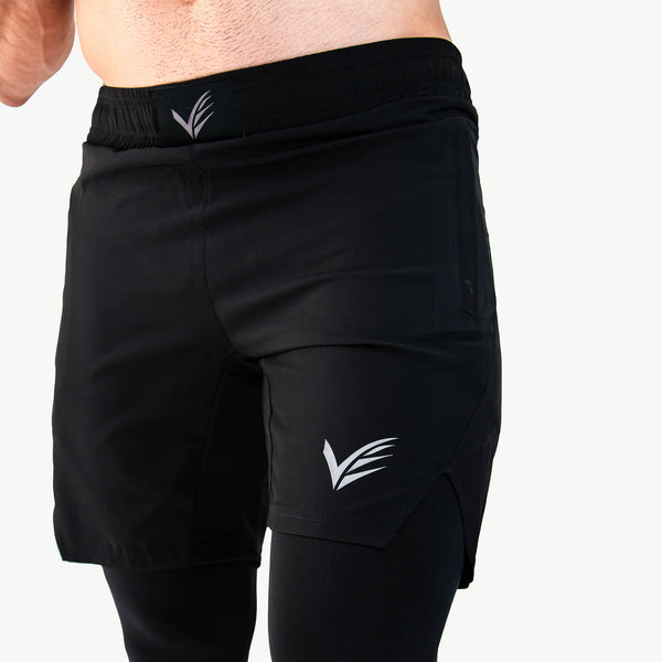 Train-Lite 2-in-1 Legging Short - Black