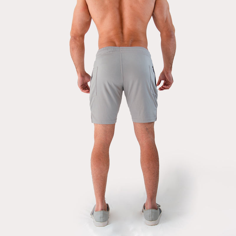 Mesh-Lite Utility Shorts - Silver