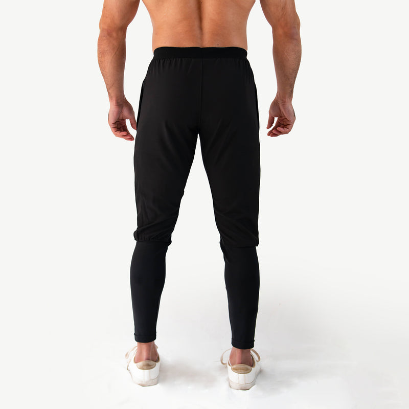 Train-Lite Technical Hybrid Joggers - Black