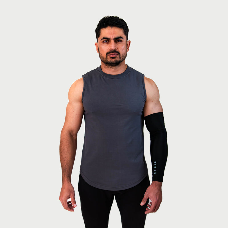 Established Combed Tank - Charcoal