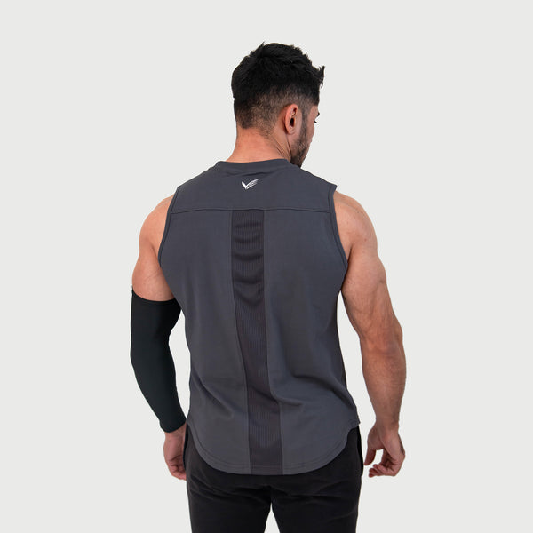 Established Combed Tank - Charcoal