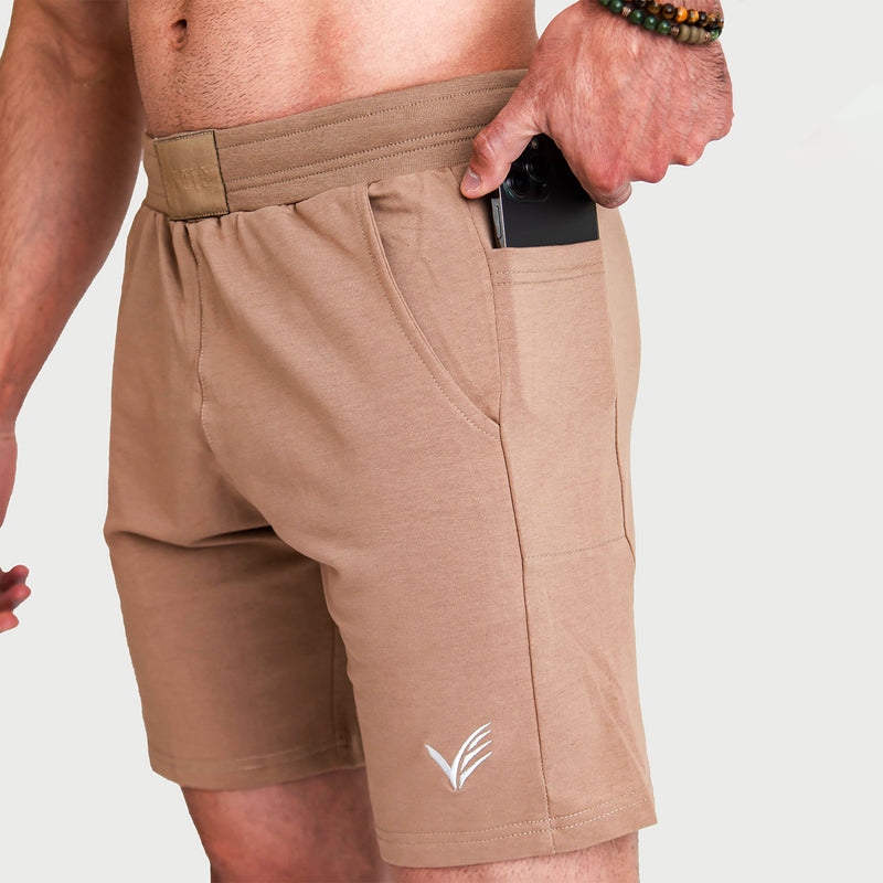 Essential French Terry Shorts - Camel