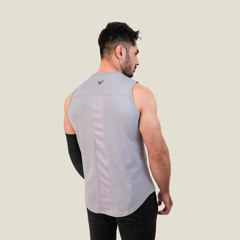 Established Combed Tank - Grey