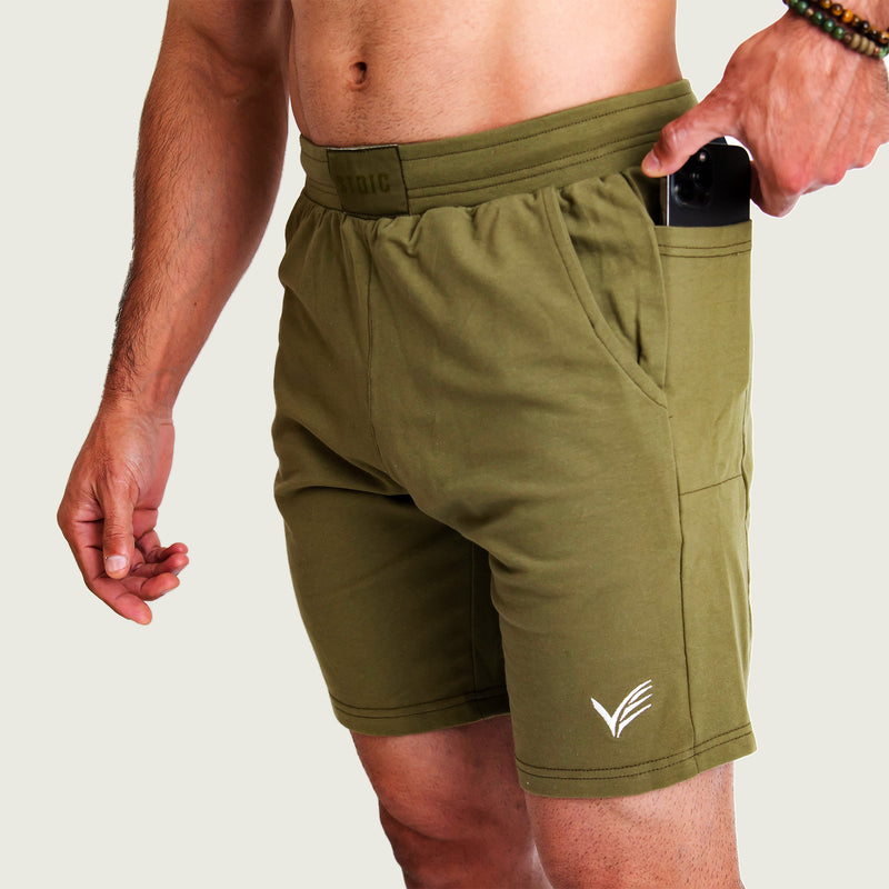 Essential French Terry Shorts - Green