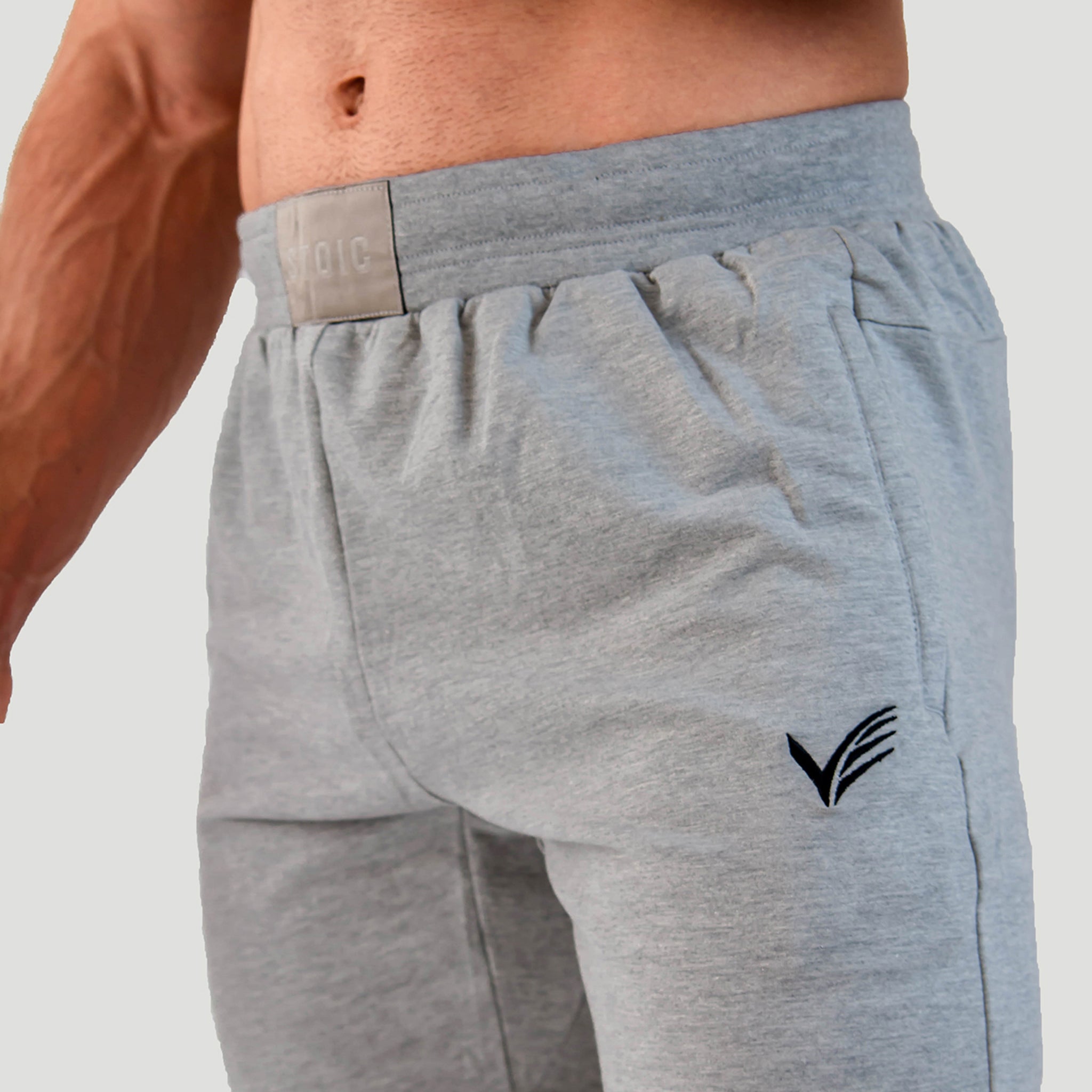 Essential French Terry Joggers/Trousers - Heather Grey