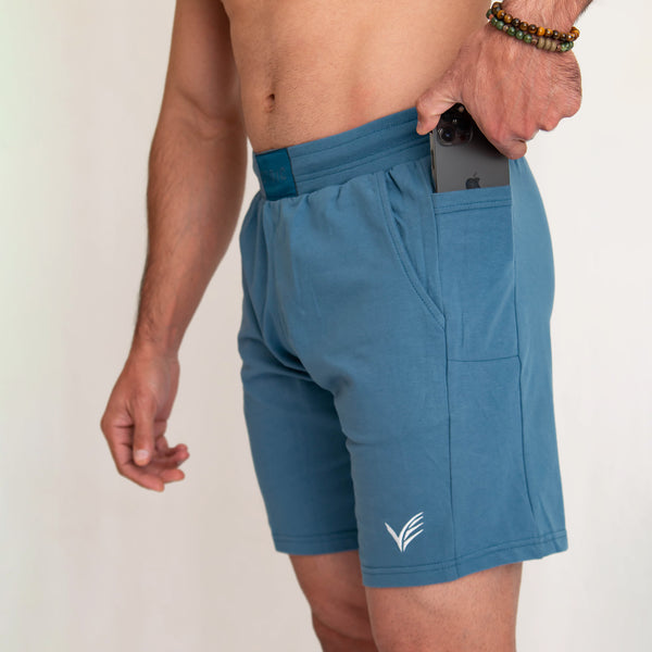 Essential French Terry Shorts - Blue