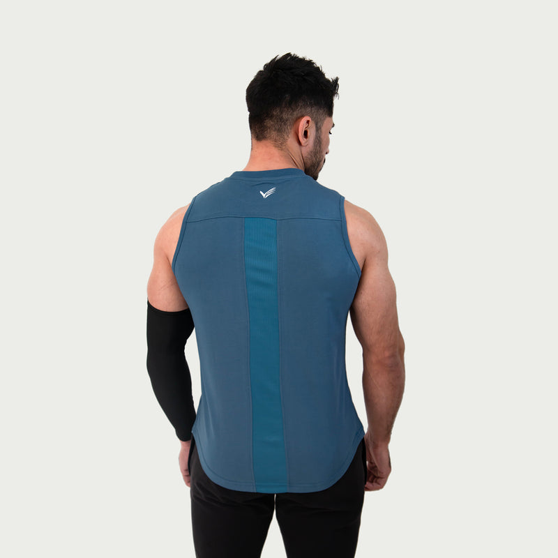 Established Combed Tank - Blue